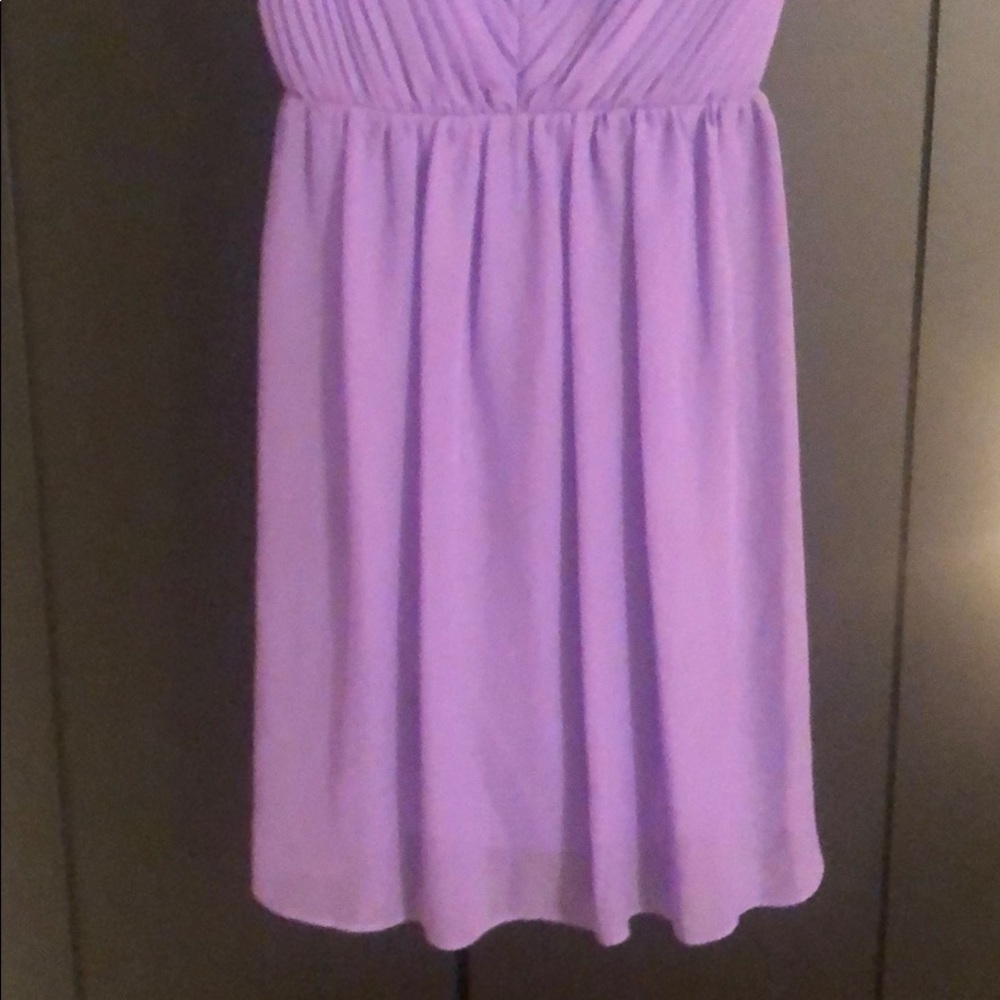 💜 Hailey by Adrianna Papell purple open back dress 8 - Picture 5 of 8